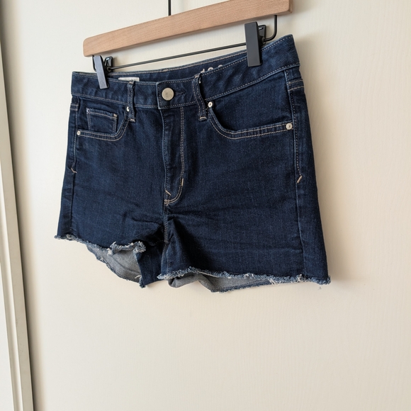 GAP Womens 27 Slim Cut Offs Denim Jean Shorts Streetwear Classic Summer - Picture 3 of 6